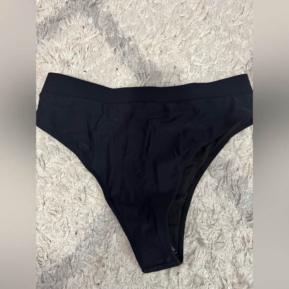 Black High-Waisted Bikini Bottom - Picture 6 of 7